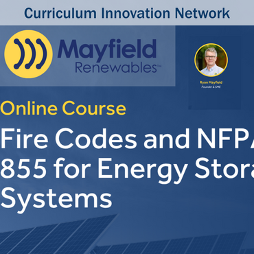 NFPA 855 and Fire Codes for Energy Storage Requirements (PV 163)